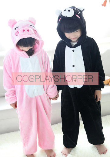 Pink Pig/Black Pig Kids Kigurumi